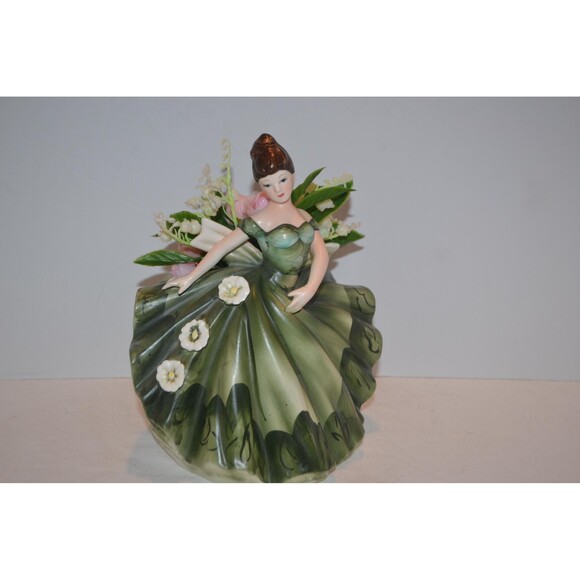 Vintage Dancing Brunette Lefton Planter Full Formal - Picture 2 of 6